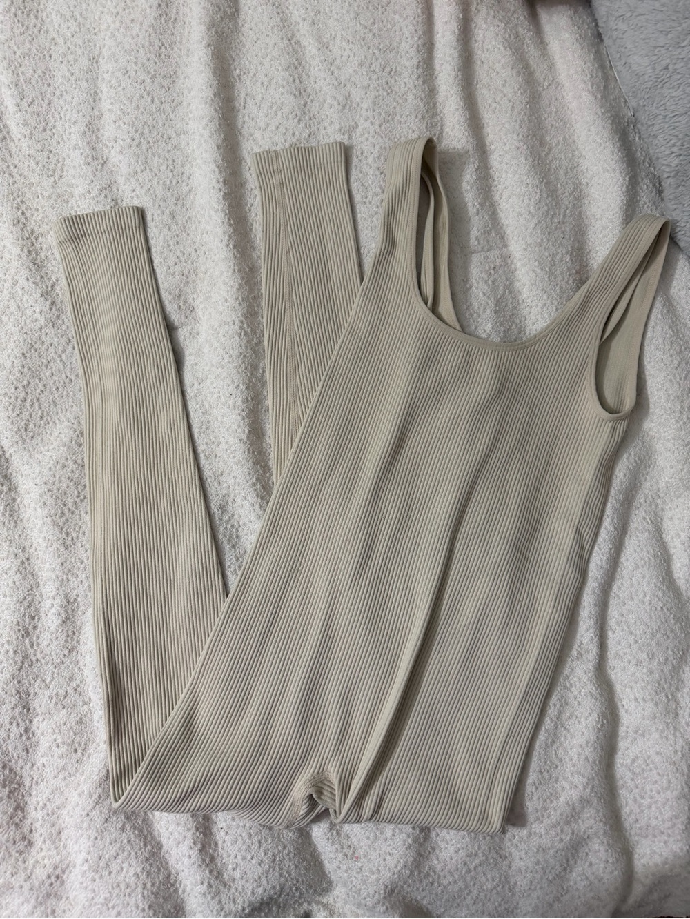 Forever 21 ribbed tank one piece jumpsuit small